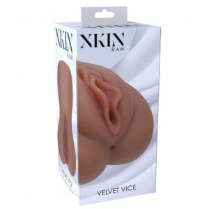 Xkin Raw Velvet Vice TPE Large Masturbator 335G Brown