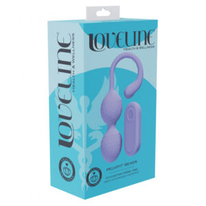 Loveline Pelvifit Kegel Beads Vibe W/ Remote Lavender