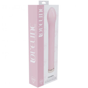 Loveline Celestia 6.3" Bulb Tip Glass Vibrator Pink