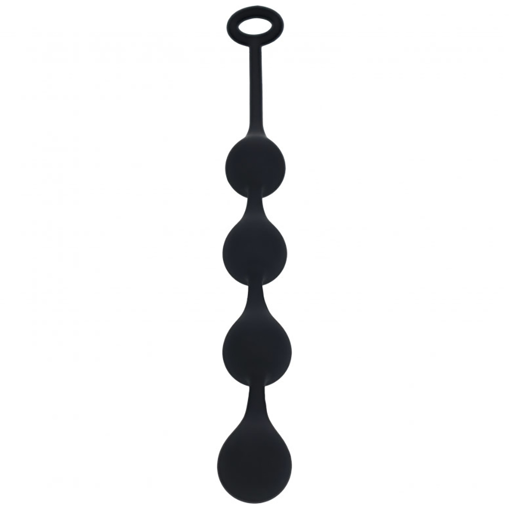 Levelz Waterdrop Silicone Anal Balls M 30mm Black 2 Levelz Waterdrop Silicone Anal Balls M 30mm Black - Image 2