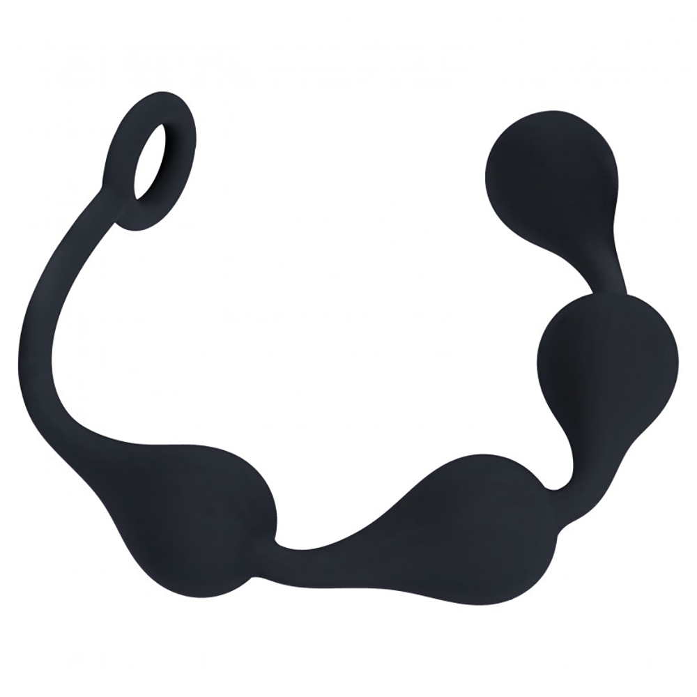 Levelz Waterdrop Silicone Anal Balls M 30mm Black 3 Levelz Waterdrop Silicone Anal Balls M 30mm Black - Image 3
