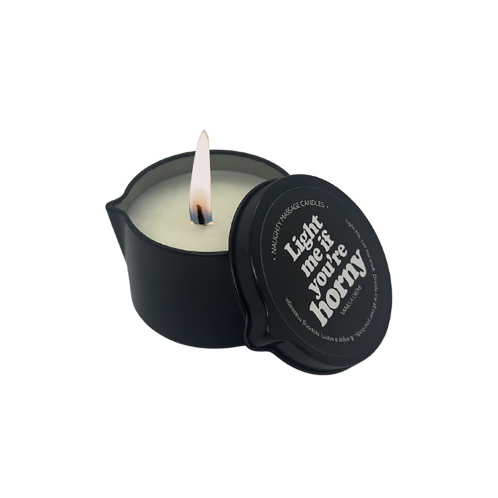 Naughty Notes Light Me If You're Horny 2 oz. Tin 1 Naughty Notes Light Me If You're Horny 2 oz. Tin