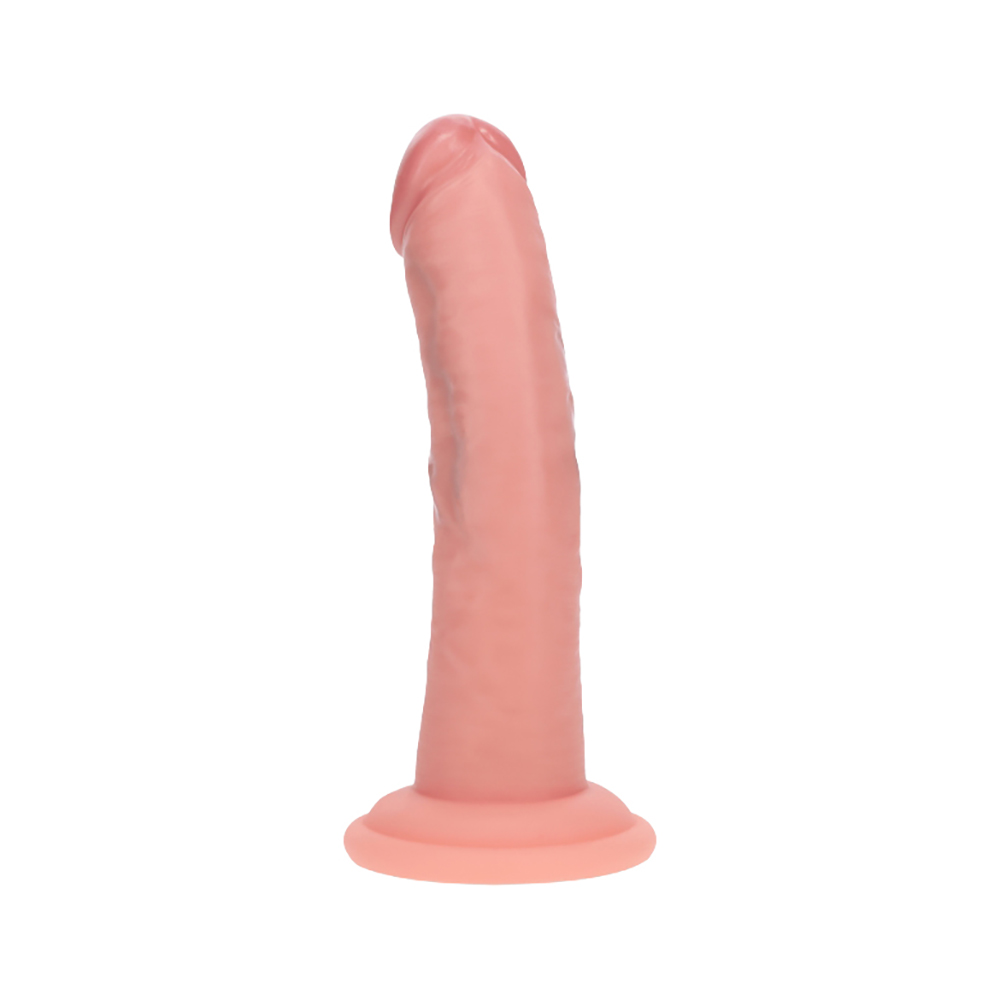 Realrock Dual Layered Curved Realistic Dildo 6" Flesh 2 Realrock Dual Layered Curved Realistic Dildo 6" Flesh - Image 2