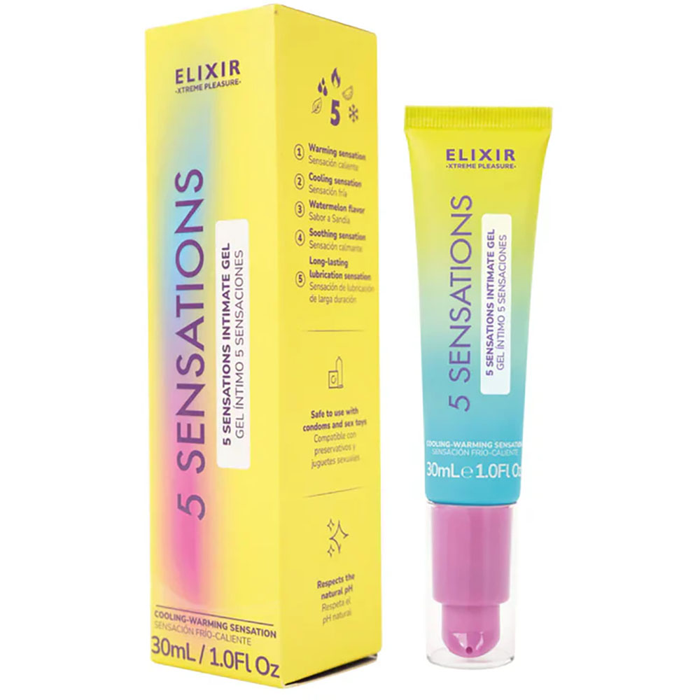Elixir 5 Sensations Lubricant 1 oz. 1 Elixir 5 Sensations Lubricant 1 oz.