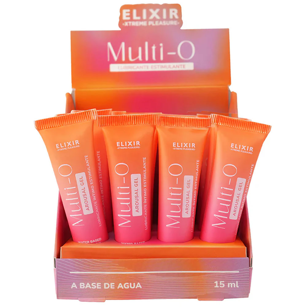 Elixir Multi O Arousal Lubricant 12pc Display 0.5 oz. 1 Elixir Multi O Arousal Lubricant 12pc Display 0.5 oz.
