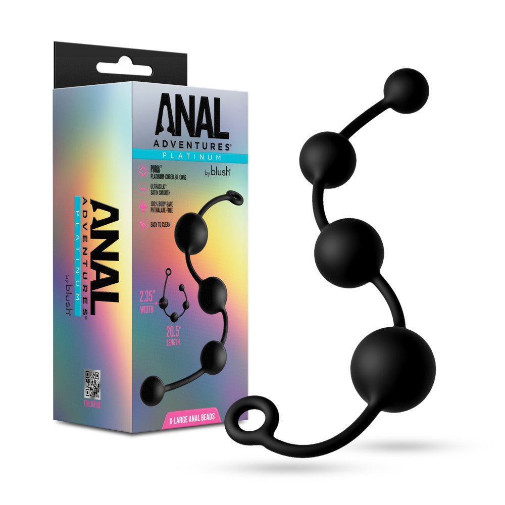 Anal Adventures Platinum X-Large Anal Beads 1 Anal Adventures Platinum X-Large Anal Beads