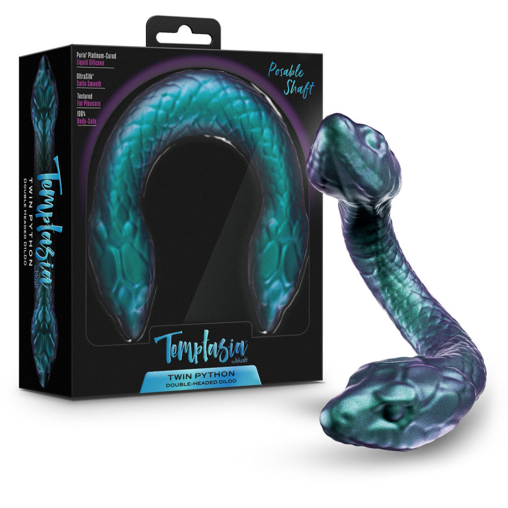 Temptasia Twin Python Silicone Double-Ended Dildo 1 Temptasia Twin Python Silicone Double-Ended Dildo