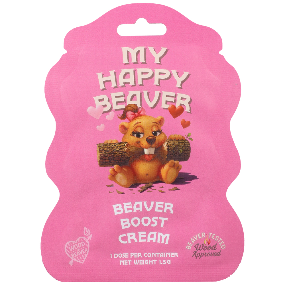 Wood In Beaver Beaver Boost Cream For Her 1.5g 12pk Display 2 Wood In Beaver Beaver Boost Cream For Her 1.5g 12pk Display - Image 2