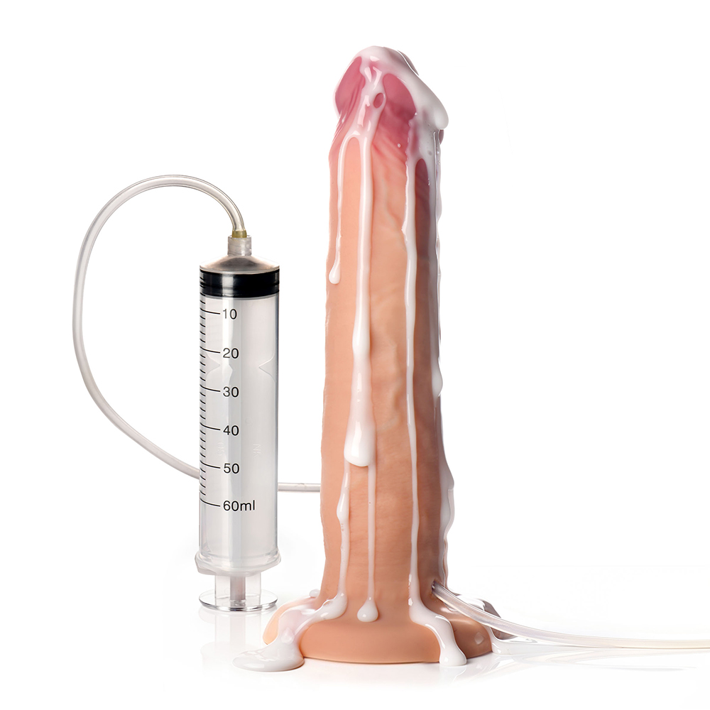 Jock Squirters 9.75" Ejaculating Silicone Dildo 2 Jock Squirters 9.75" Ejaculating Silicone Dildo - Image 2