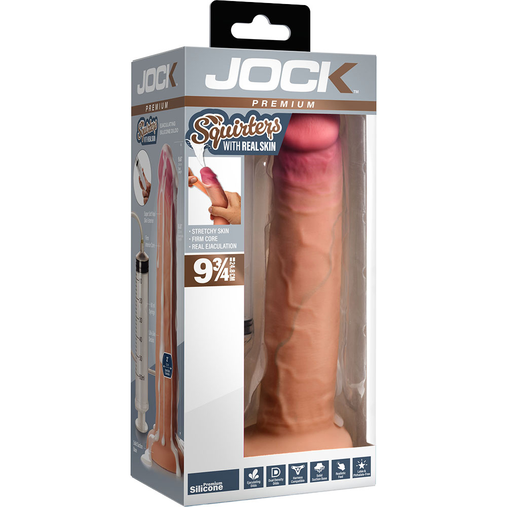 Jock Squirters 9.75" Ejaculating Silicone Dildo 1 Jock Squirters 9.75" Ejaculating Silicone Dildo