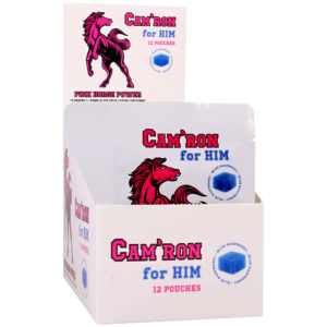 Cam'Ron For Him Pink Horse Power Gummy 5g 12pk Display Blue Raspberry