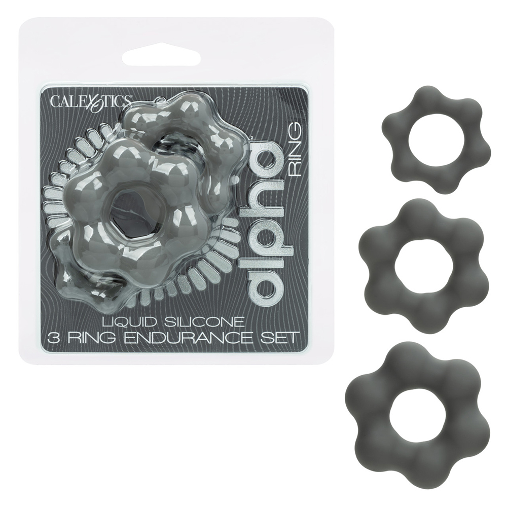 Alpha Liquid Silicone 3 Ring Endurance Set 1 Alpha Liquid Silicone 3 Ring Endurance Set