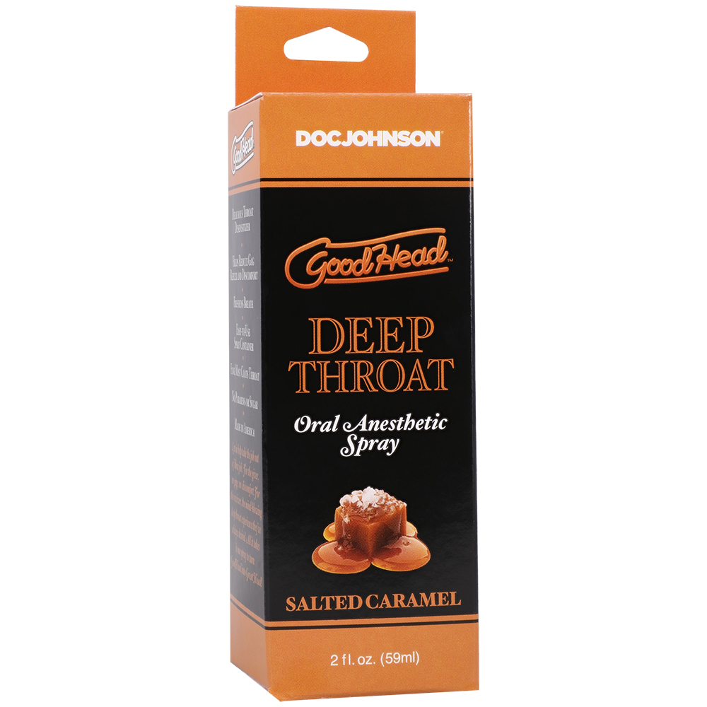 Goodhead Deep Throat Spray Salted Caramel 2 oz. 1 Goodhead Deep Throat Spray Salted Caramel 2 oz.