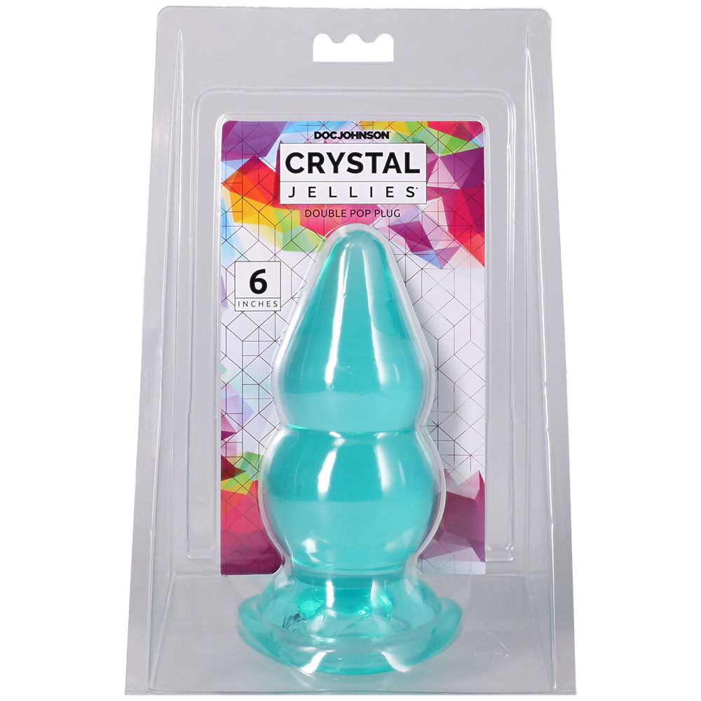 Crystal Jellies Curved Anal Trainer Set Teal 1 Crystal Jellies Curved Anal Trainer Set Teal