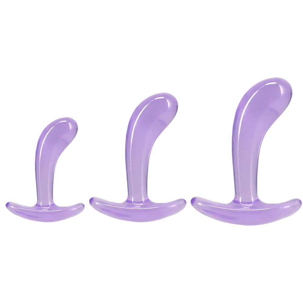 Crystal Jellies Double Pop Plug 6 Inch Purple 2 Crystal Jellies Double Pop Plug 6 Inch Purple - Image 2