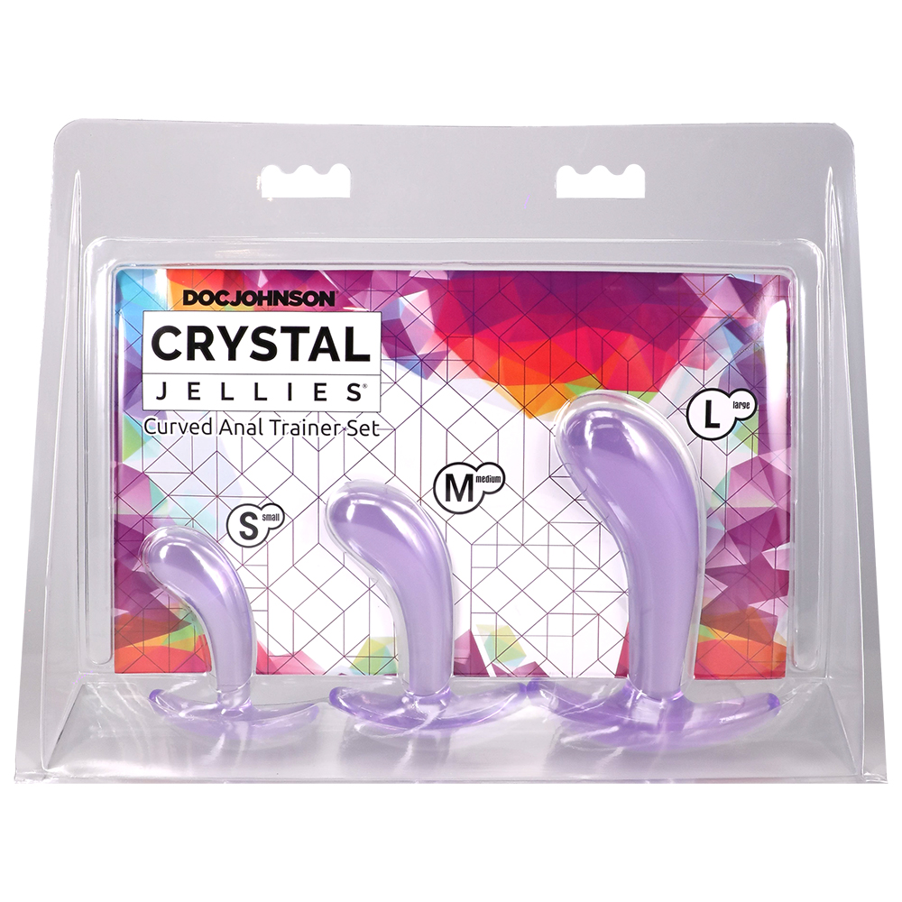 Crystal Jellies Double Pop Plug 6 Inch Purple 1 Crystal Jellies Double Pop Plug 6 Inch Purple