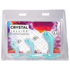 Crystal Jellies Double Pop Plug 6 Inch Teal