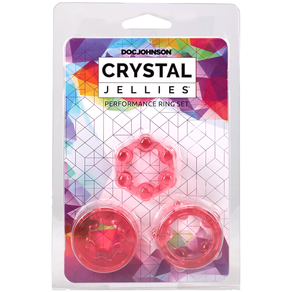 Crystal Jellies Performance Ring Set Pink 1 Crystal Jellies Performance Ring Set Pink
