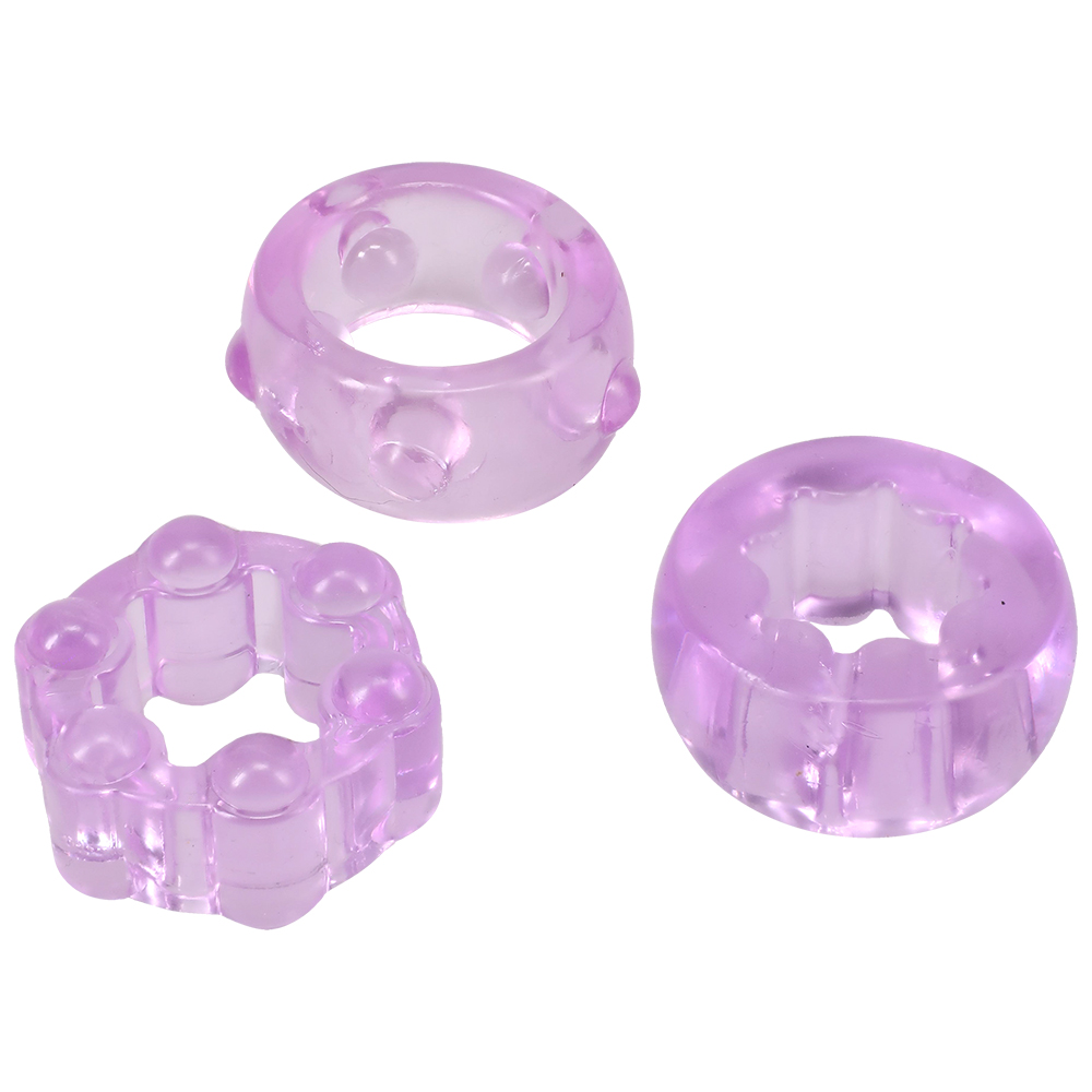Crystal Jellies Performance Ring Set Purple 2 Crystal Jellies Performance Ring Set Purple - Image 2
