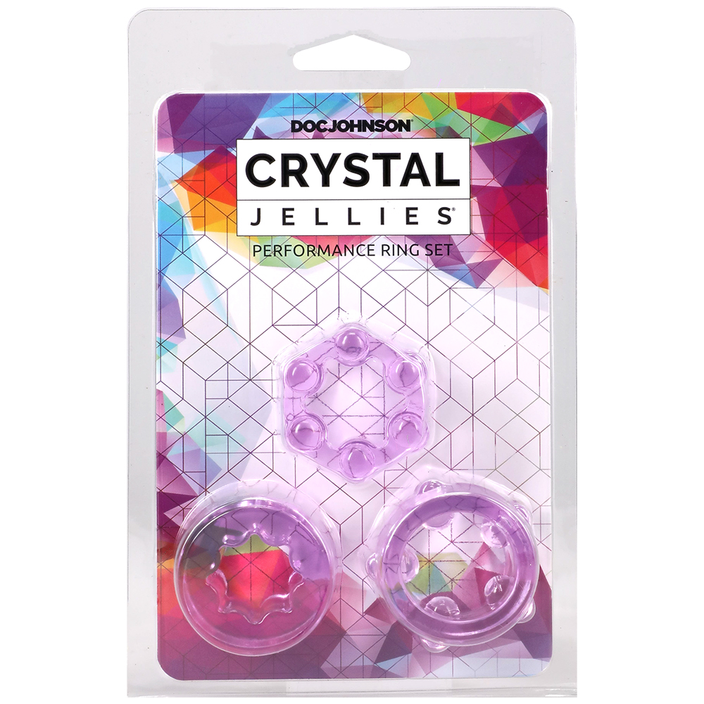 Crystal Jellies Performance Ring Set Purple 1 Crystal Jellies Performance Ring Set Purple