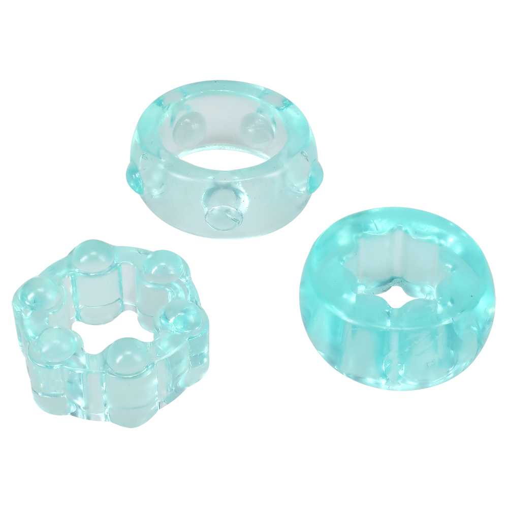 Crystal Jellies Performance Ring Set Teal 2 Crystal Jellies Performance Ring Set Teal - Image 2