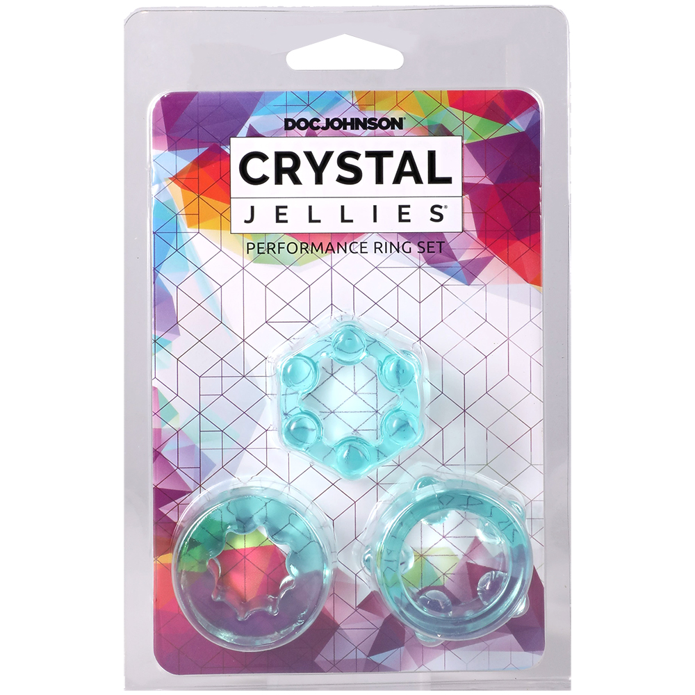 Crystal Jellies Performance Ring Set Teal 1 Crystal Jellies Performance Ring Set Teal