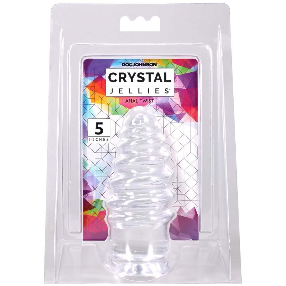 Crystal Jellies Anal Twist 5 Inch Clear 1 Crystal Jellies Anal Twist 5 Inch Clear