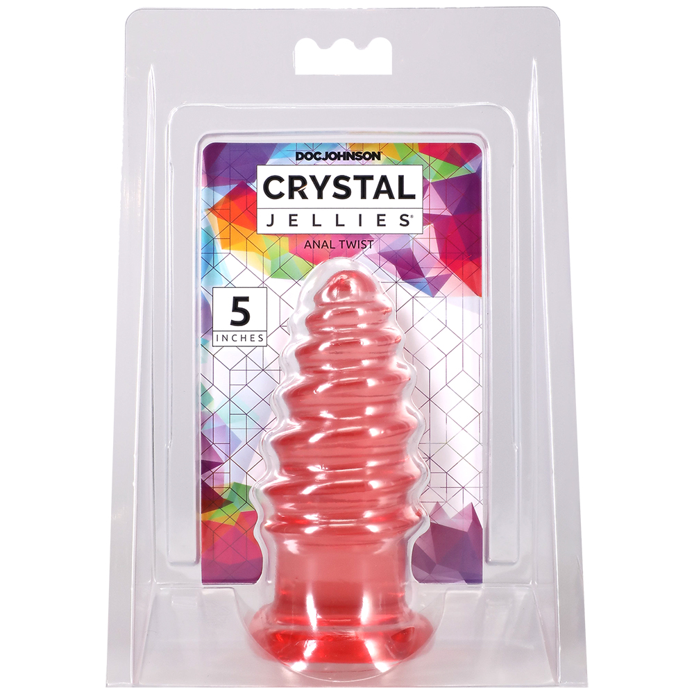 Crystal Jellies Anal Twist 5 Inch Pink 1 Crystal Jellies Anal Twist 5 Inch Pink