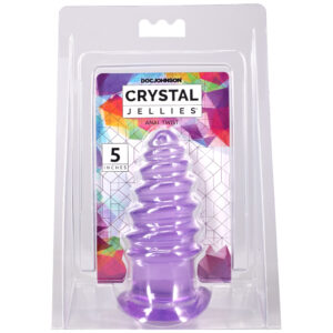 Crystal Jellies Anal Twist 5 Inch Purple