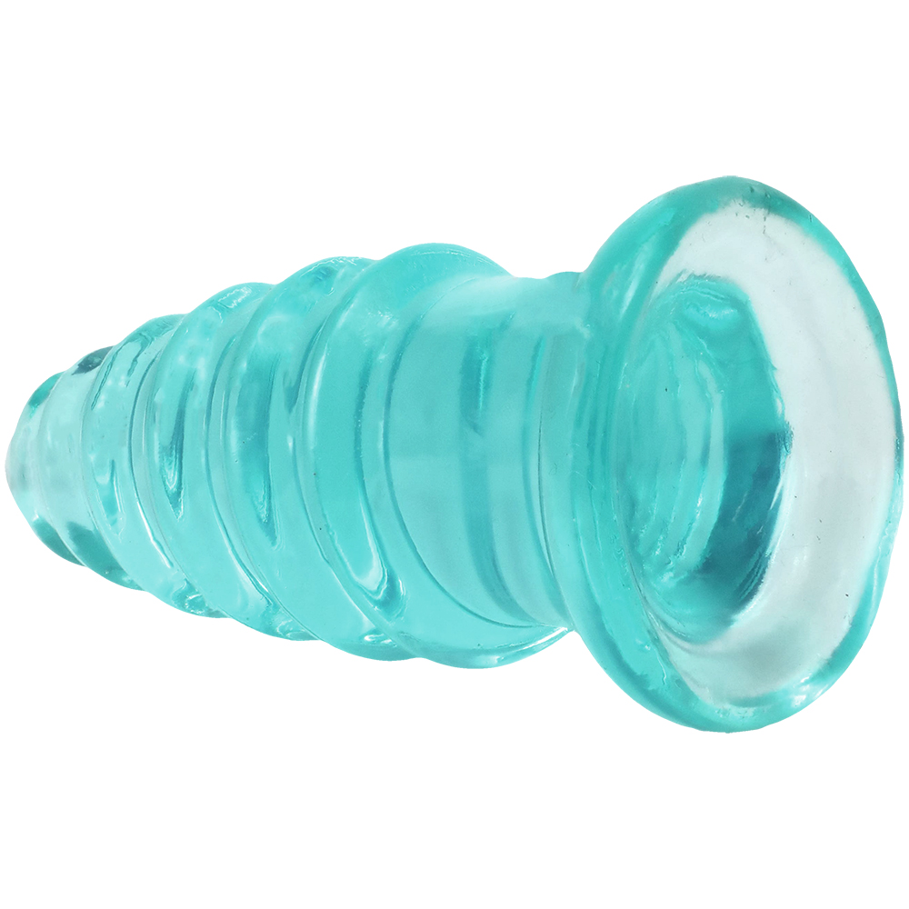 Crystal Jellies Anal Twist 5 Inch Teal 3 Crystal Jellies Anal Twist 5 Inch Teal - Image 3