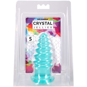 Crystal Jellies Anal Twist 5 Inch Teal