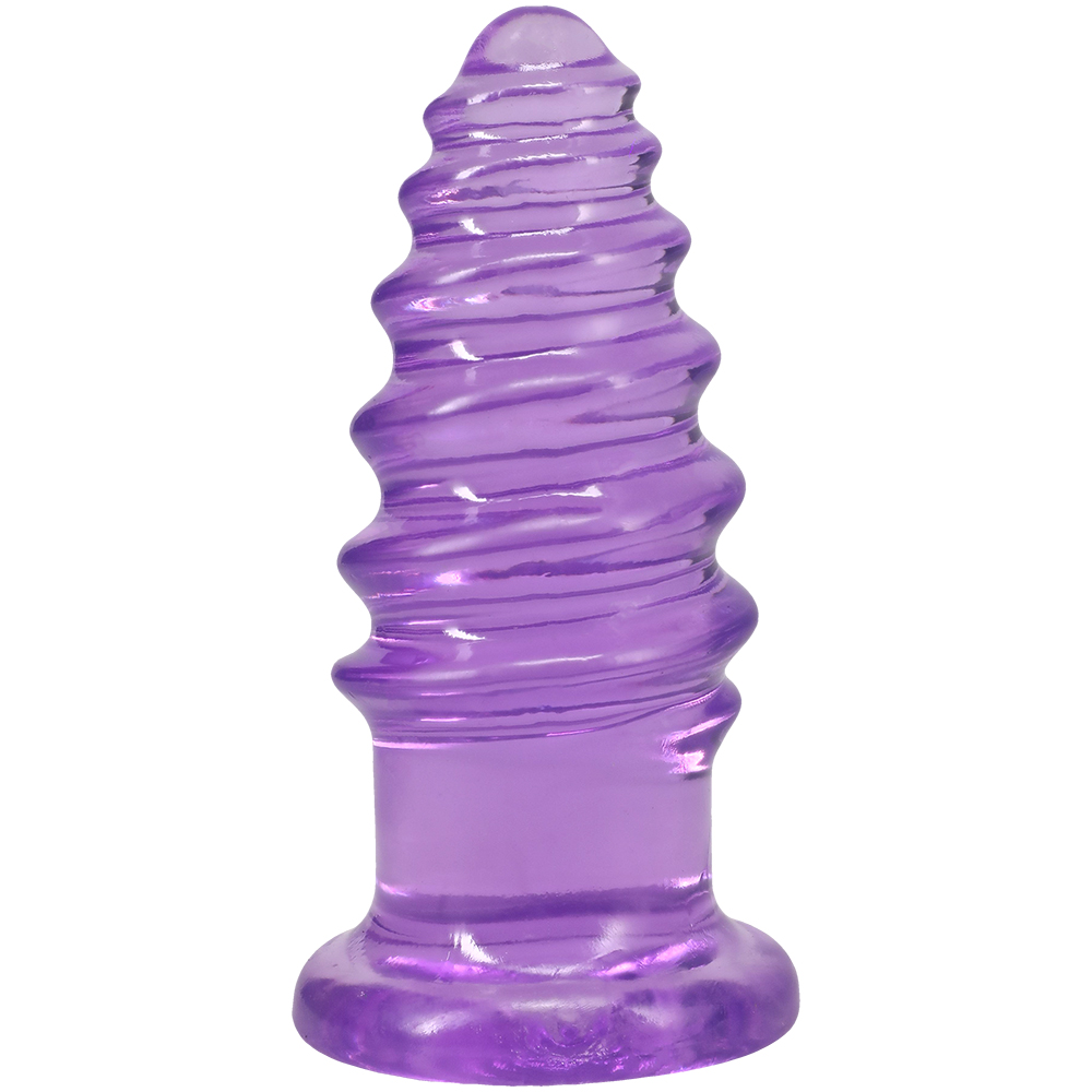 Crystal Jellies Anal Twist 6 Inch Purple 2 Crystal Jellies Anal Twist 6 Inch Purple - Image 2