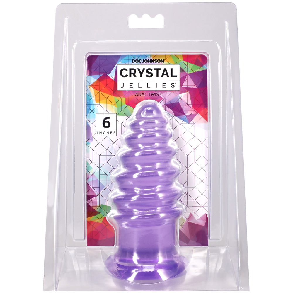 Crystal Jellies Anal Twist 6 Inch Purple 1 Crystal Jellies Anal Twist 6 Inch Purple
