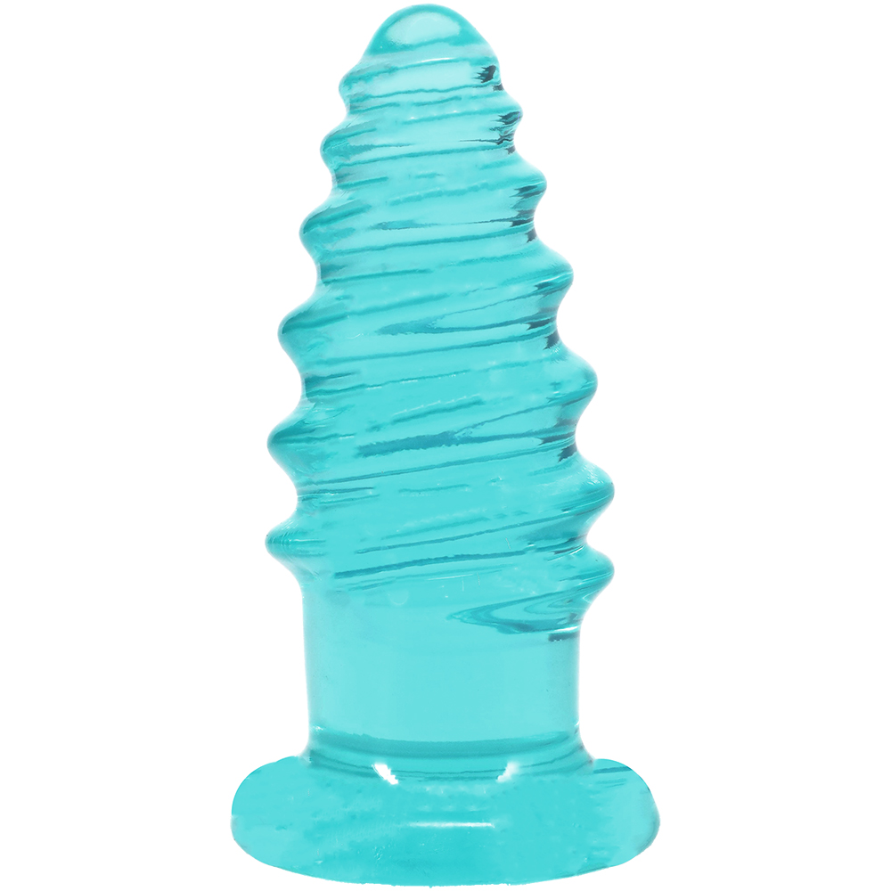 Crystal Jellies Anal Twist 6 Inch Teal 2 Crystal Jellies Anal Twist 6 Inch Teal - Image 2