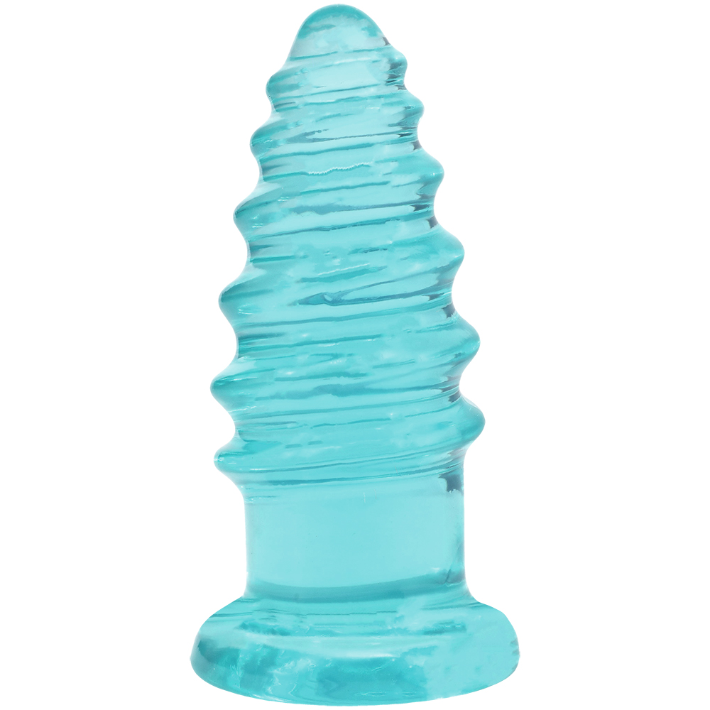 Crystal Jellies Anal Twist 7 Inch Teal 2 Crystal Jellies Anal Twist 7 Inch Teal - Image 2