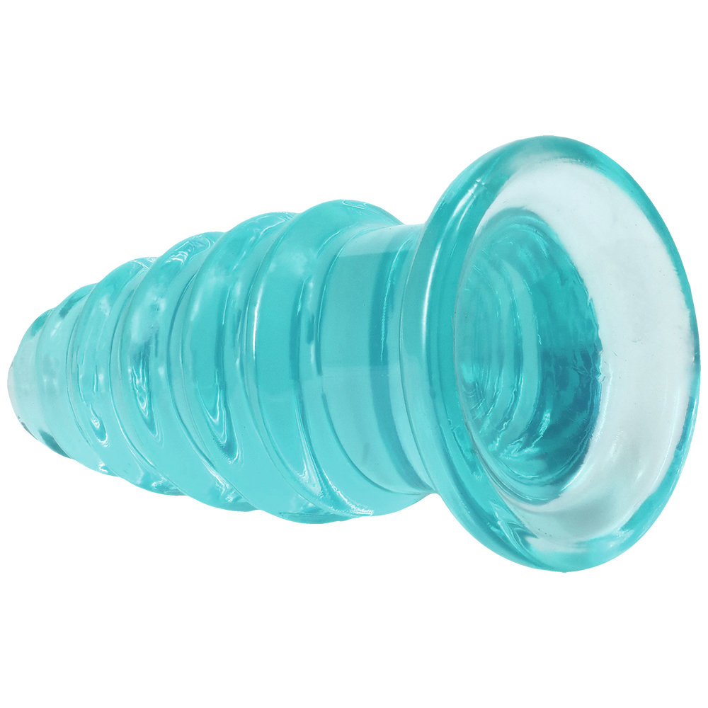 Crystal Jellies Anal Twist 7 Inch Teal 3 Crystal Jellies Anal Twist 7 Inch Teal - Image 3