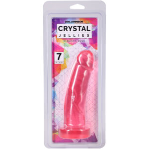 Crystal Jellies Realistic Cock 7 Inch Pink