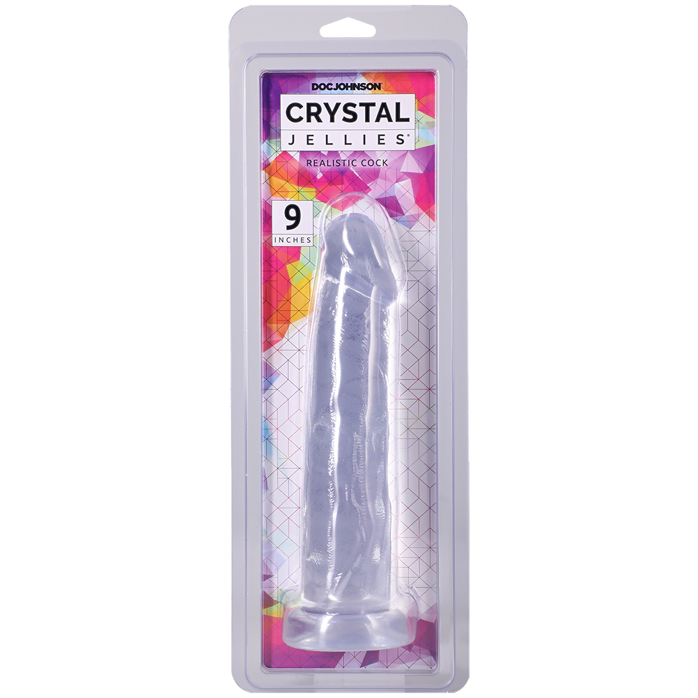 Crystal Jellies Realistic Cock 9 Inch Clear 1 Crystal Jellies Realistic Cock 9 Inch Clear