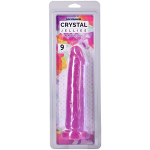 Crystal Jellies Realistic Cock 9 Inch Purple