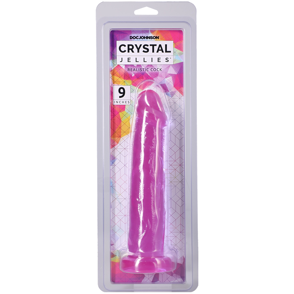 Crystal Jellies Realistic Cock 9 Inch Purple 1 Crystal Jellies Realistic Cock 9 Inch Purple