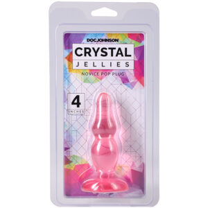 Crystal Jellies Novice Pop Plug 4 Inch Pink