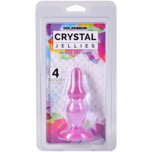 Crystal Jellies Novice Pop Plug 4 Inch Purple