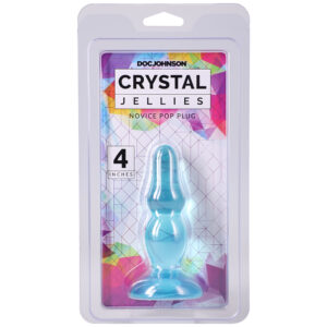 Crystal Jellies Novice Pop Plug 4 Inch Teal