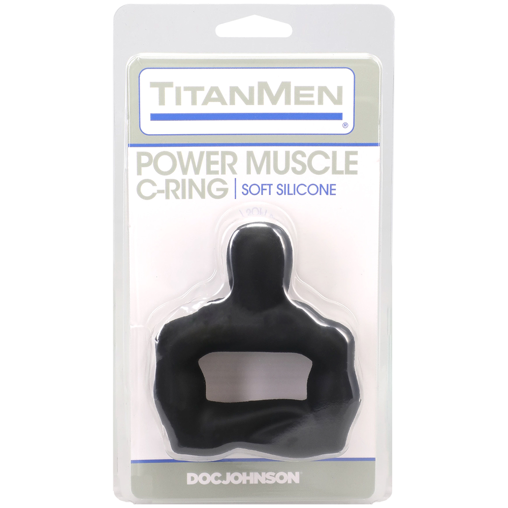 Titanmen Power Muscle Cock Ring 42mm Black 1 Titanmen Power Muscle Cock Ring 42mm Black