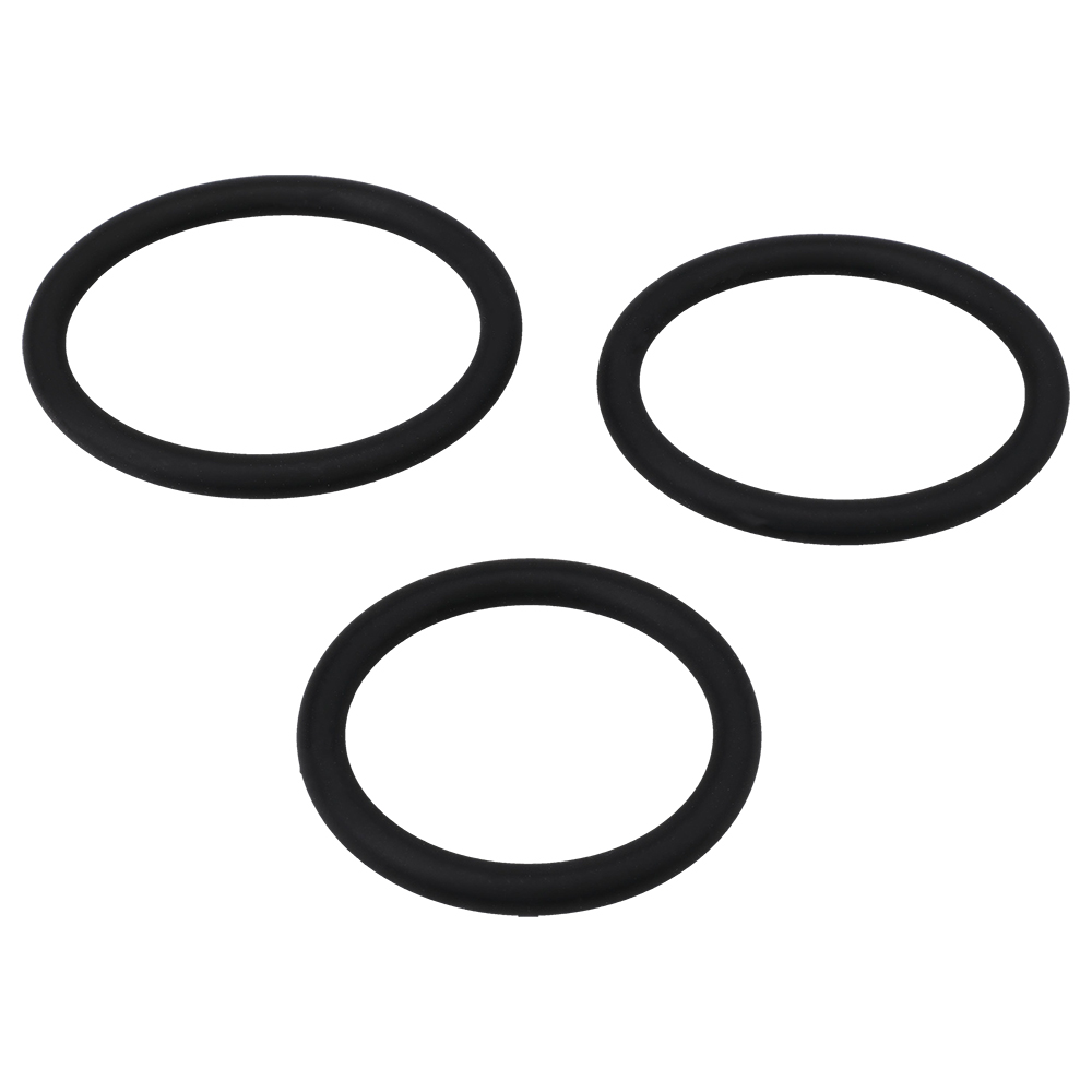 Titanmen Slim C-Ring 3pc Silicone Set Black 2 Titanmen Slim C-Ring 3pc Silicone Set Black - Image 2