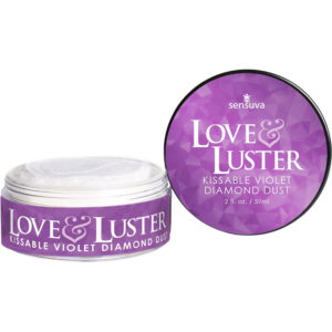 Love & Luster Kissable Violet Diamond Dust 2 oz. Jar
