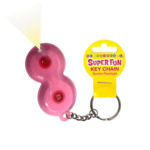 Super Fun Boobie Flashlight Keychain