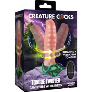 Creature Cocks Tongue Twister Panty Vibe W/ Harness