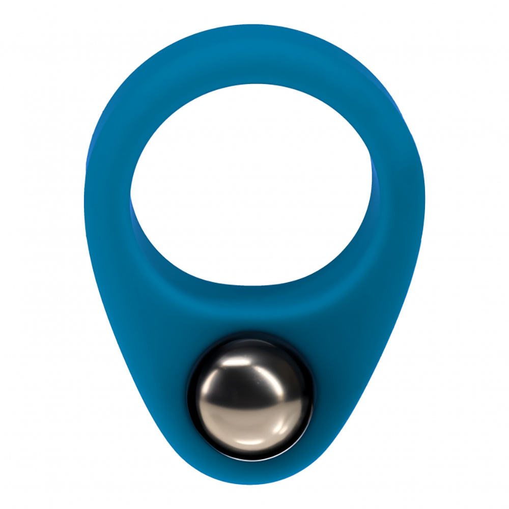 Levelz Liquid Silicone Single Weighted Ball Cock Ring Teal 1 Levelz Liquid Silicone Single Weighted Ball Cock Ring Teal