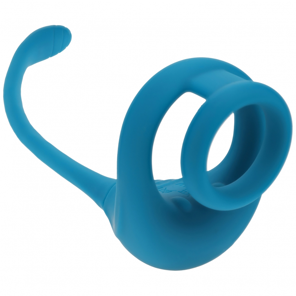 Levelz Dual Motor Cock Ring With Prostate Stimulator Teal 2 Levelz Dual Motor Cock Ring With Prostate Stimulator Teal - Image 2